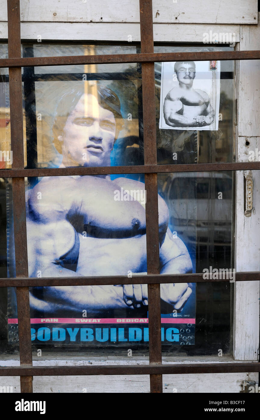 Bodybuilding und Arnold Swarzenegger sind beliebt in Afghanistan Stockfoto
