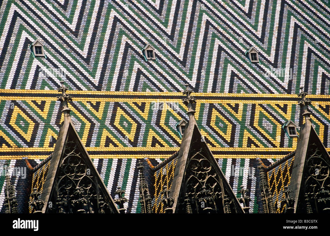 Österreich, Wien. Stephansdom (Stephansdom). Die gotische Kathedrale wurde zuerst im 1147 n. Chr. erbaut und seine bekanntesten Stockfoto