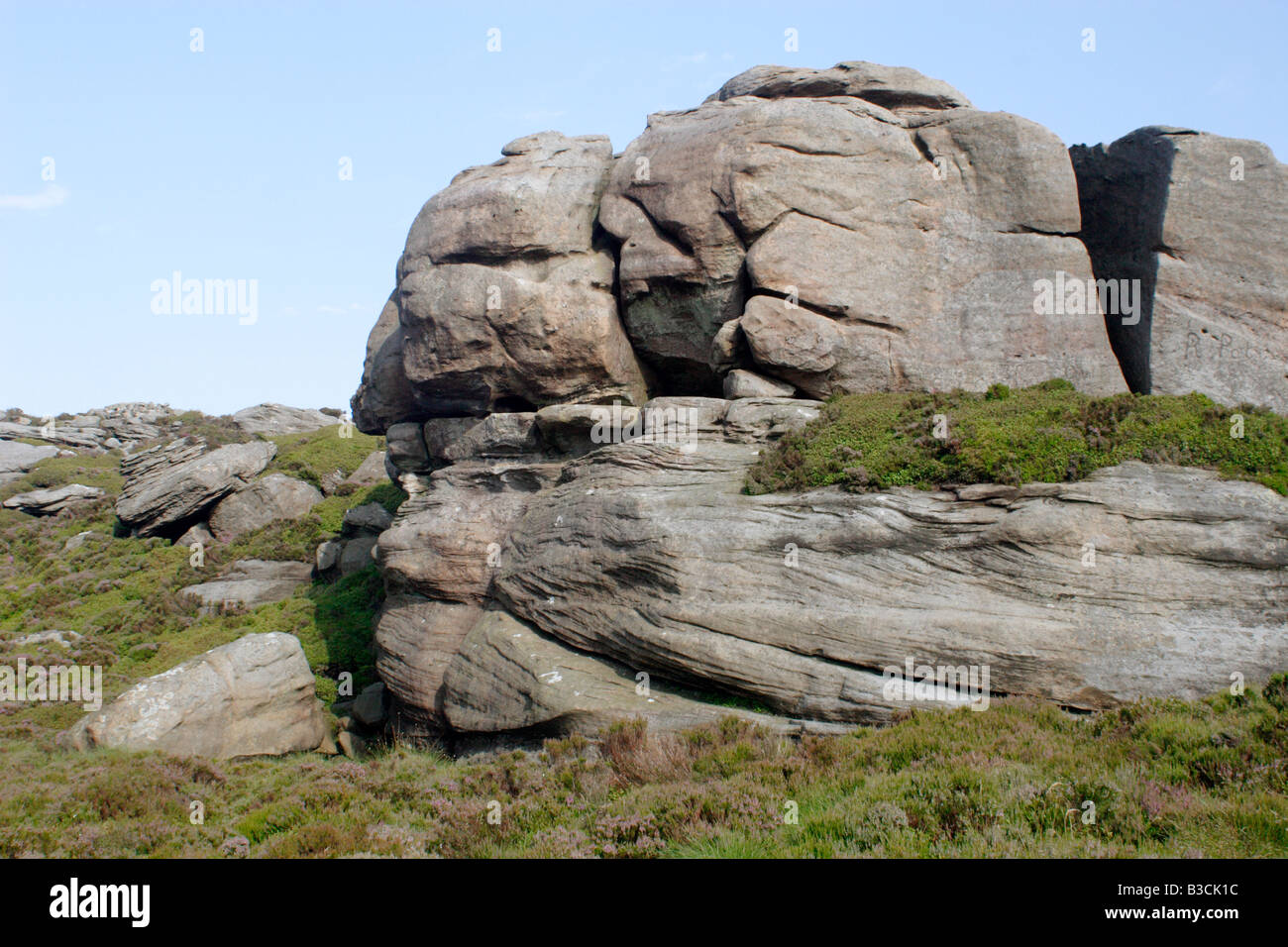 Simonside Gratwanderung, Northumberland National Park, UK Stockfoto