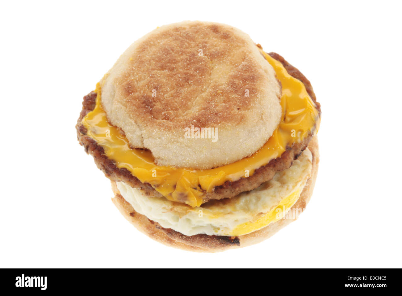 Wurst Und Ei Muffin Fruhstuck Brotchen Stockfotografie Alamy