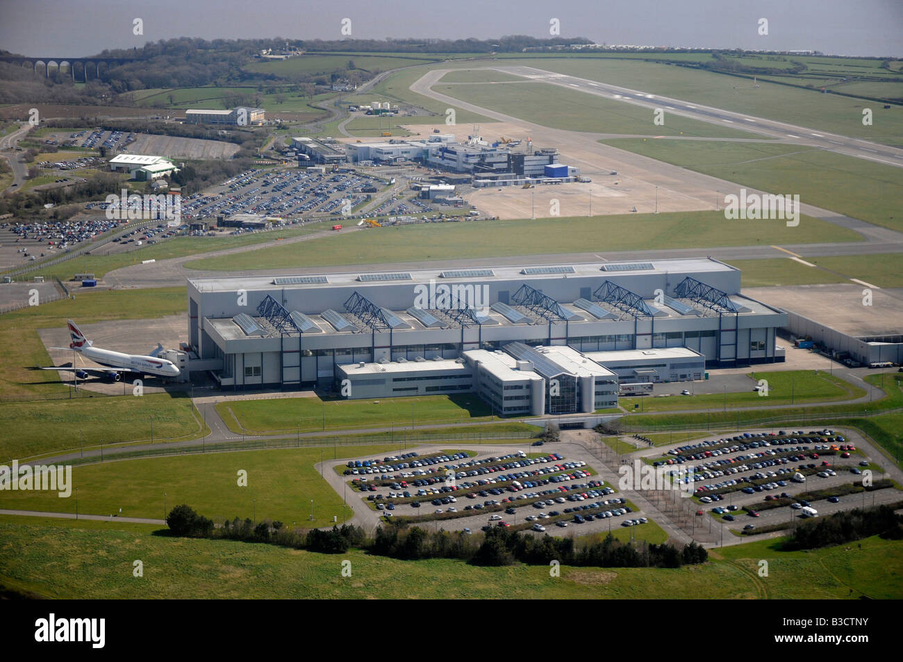 Cardiff International Airport, Süd-Wales Stockfoto