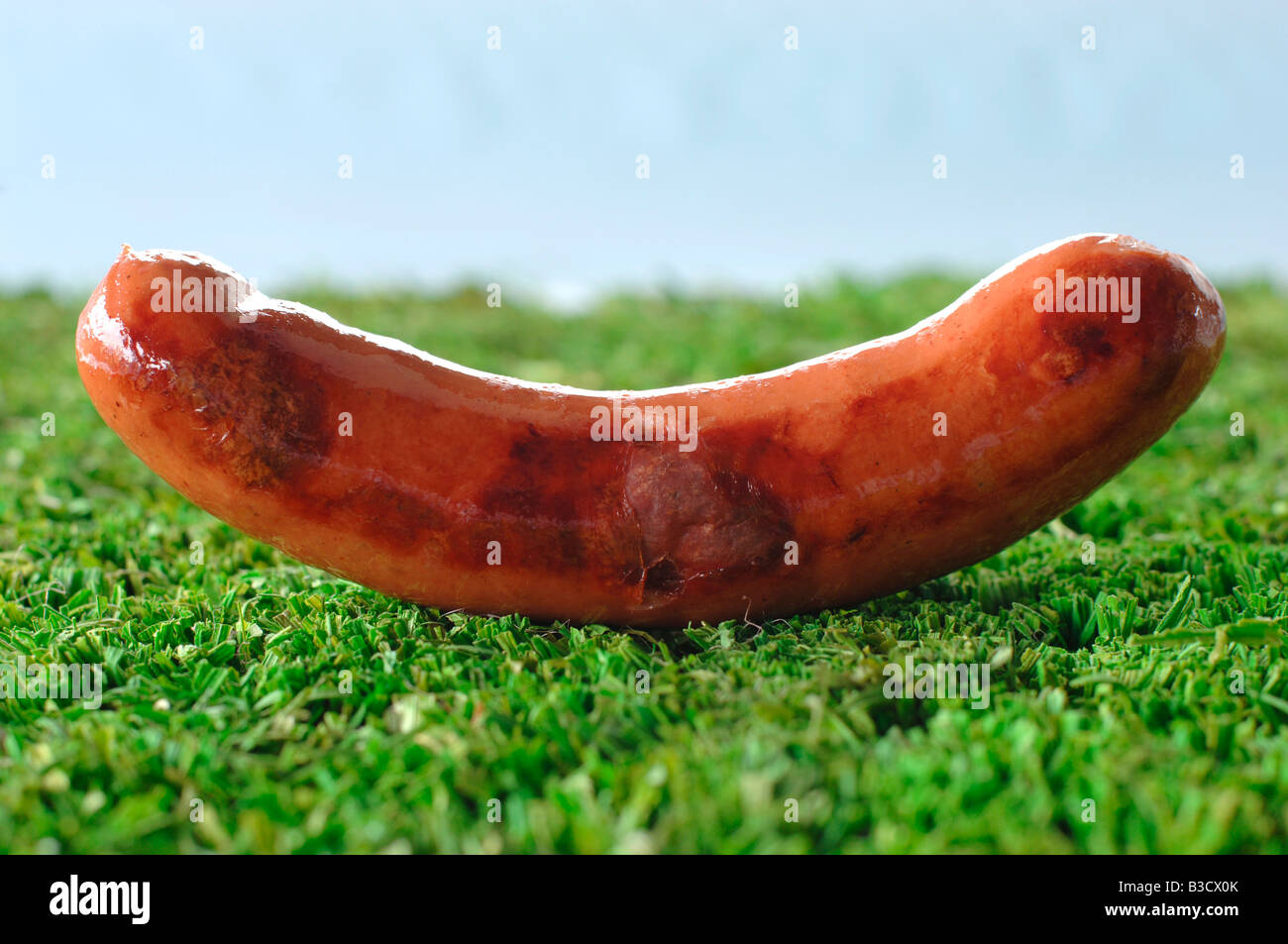 Deutsche Bratwurst, Bratwurst, Nahaufnahme Stockfoto