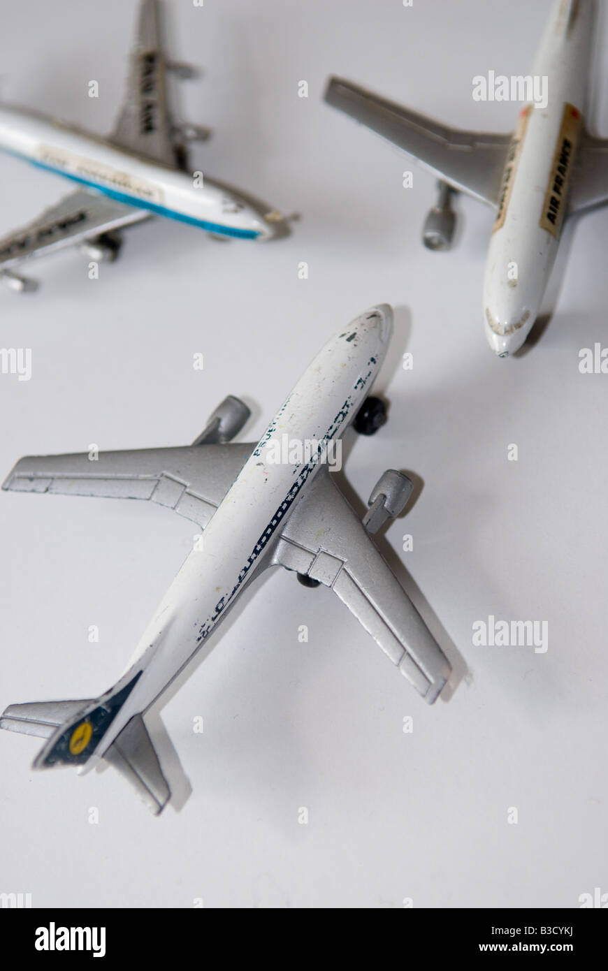 Spielzeug Passagierflugzeuge jet Stockfoto