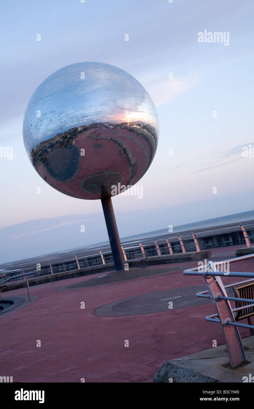 Blackpool Promenade Bereich Skulptur Stockfoto