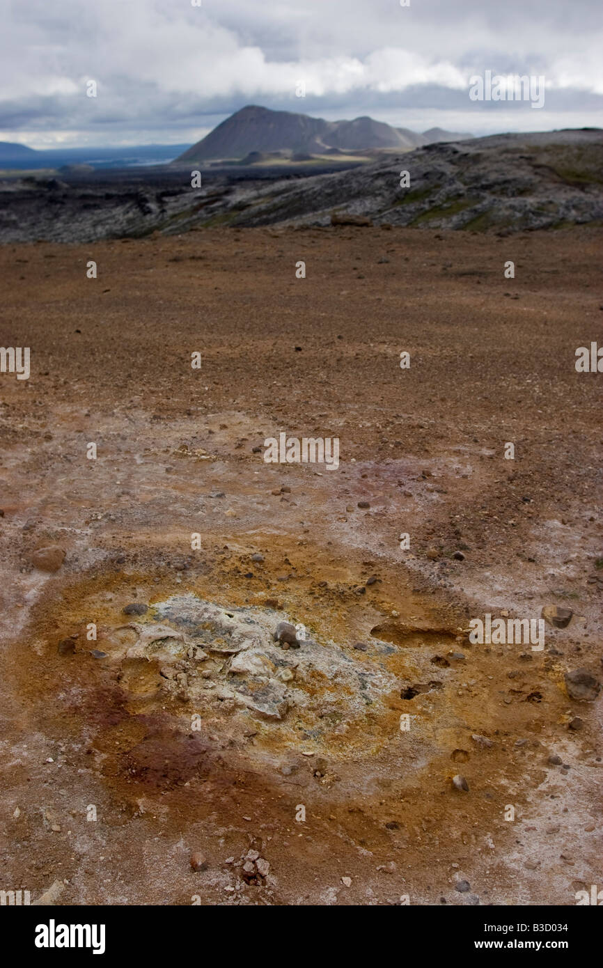 Geothermische Gebiet Krafla, Island Stockfoto