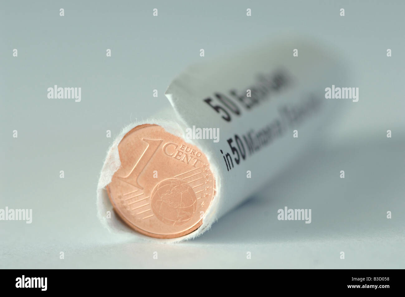 Coin Roll Stockfoto