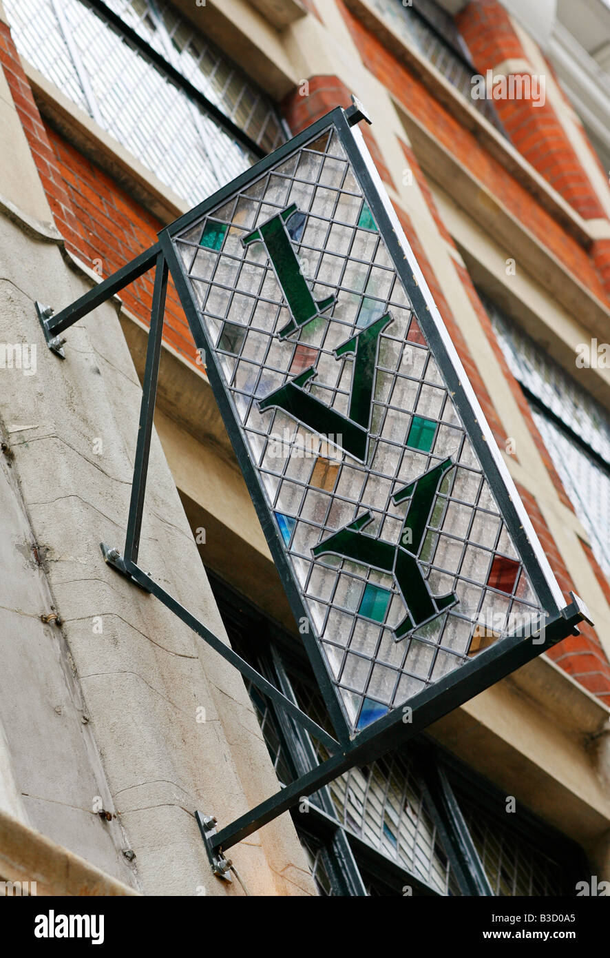 Das Ivy Restaurant Schild London England UK Stockfoto
