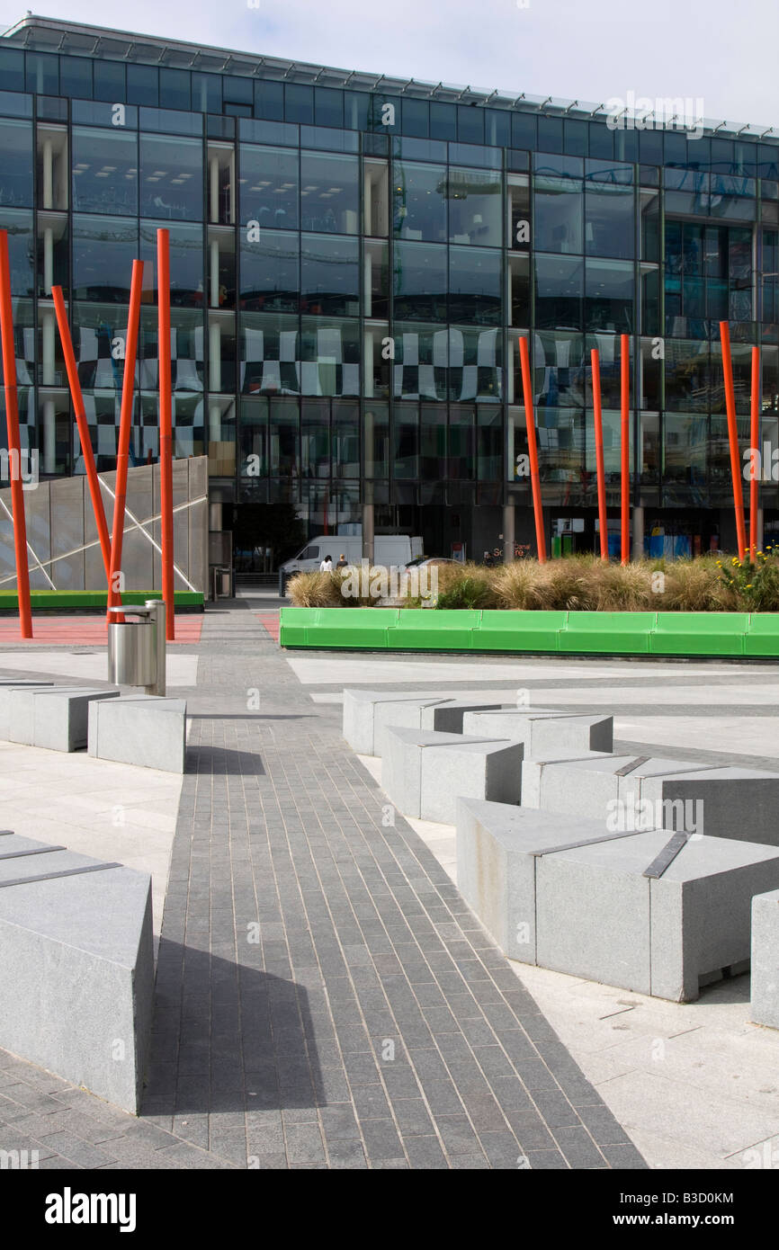 1 Grand Canal square Entwicklung Dublin City Centre irische Republik Irland Stockfoto