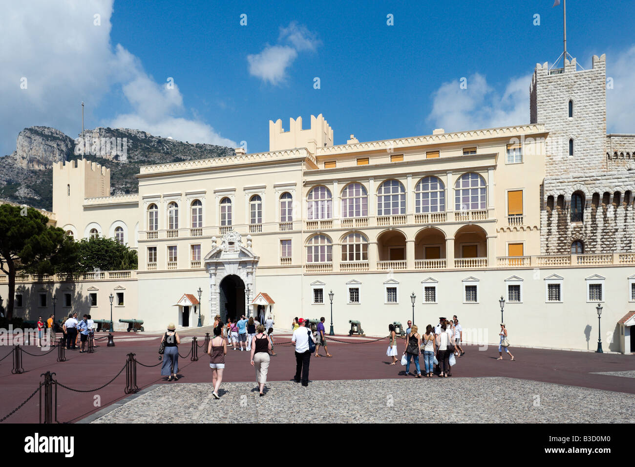 Der königliche Palast, Place du Palais, Monaco Ville, Monaco, Cote d ' Azur, Cote d ' Azur, Frankreich Stockfoto