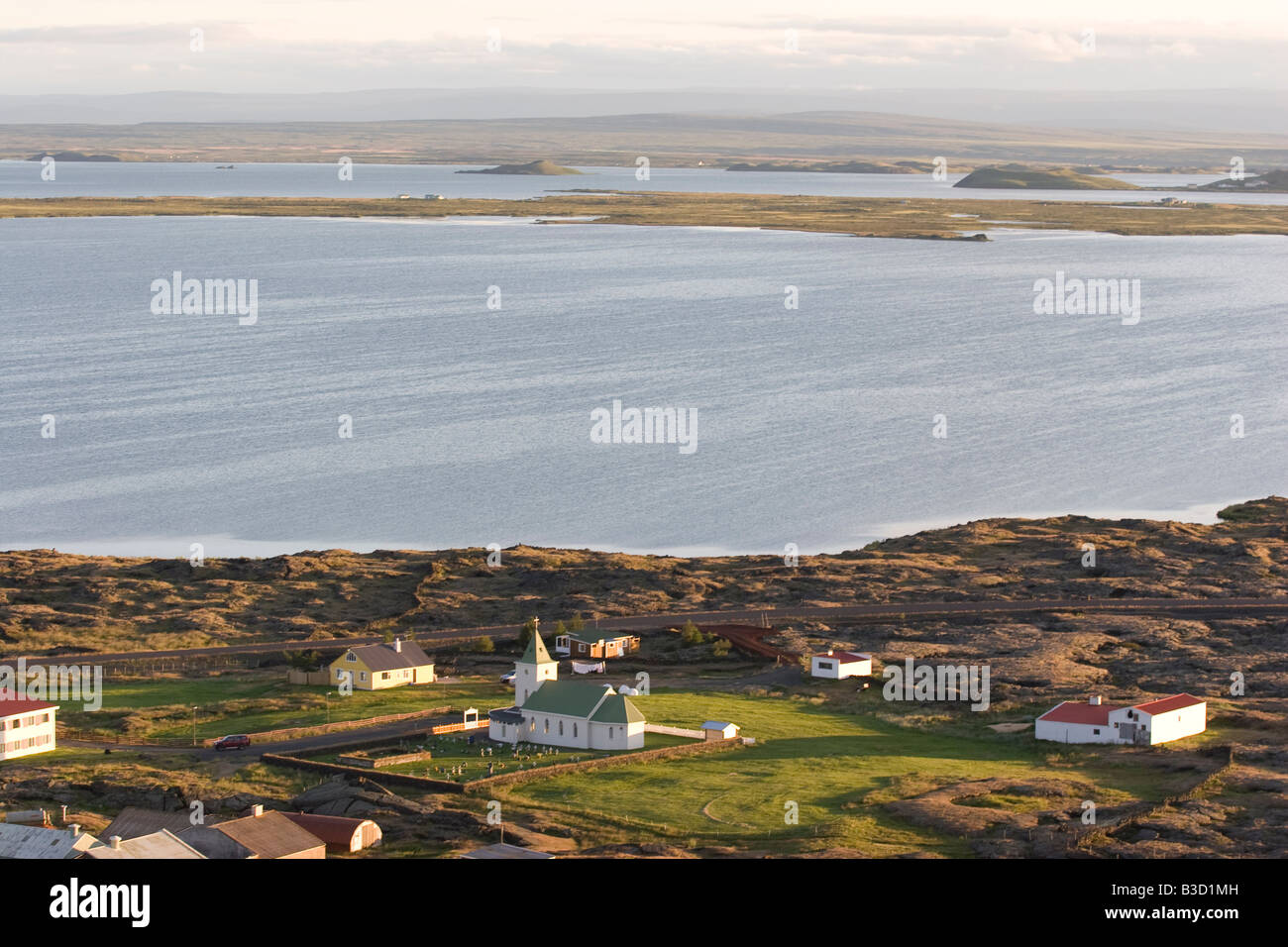 Myvatn-See, North Island. Stockfoto