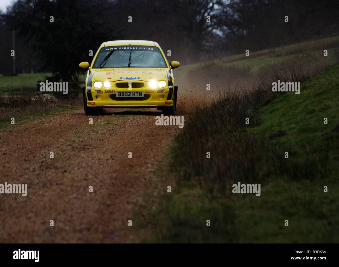 MG Rover-Rallye-Auto Stockfoto