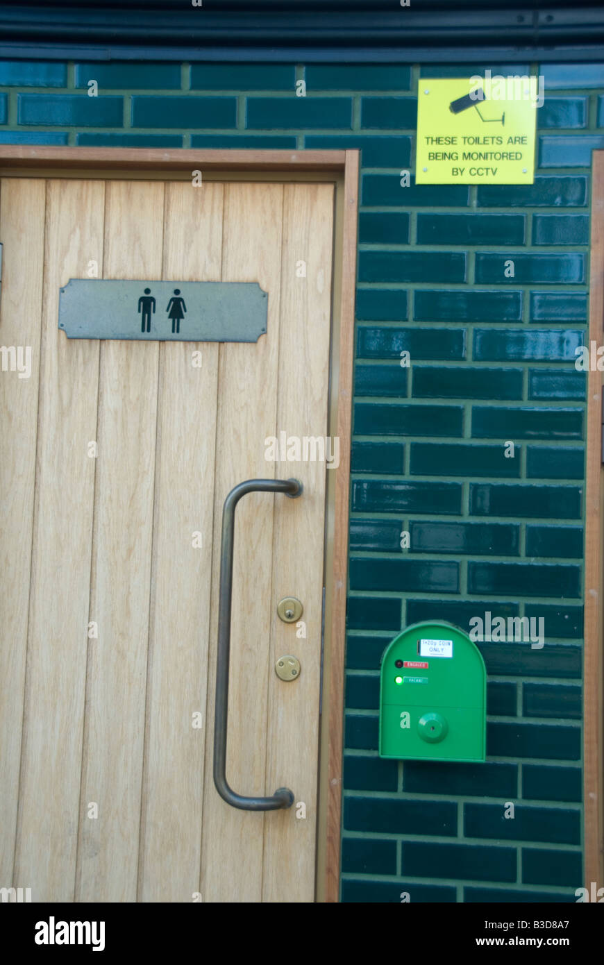 Überwachung von öffentlichen Toiletten Hackney Stockfoto