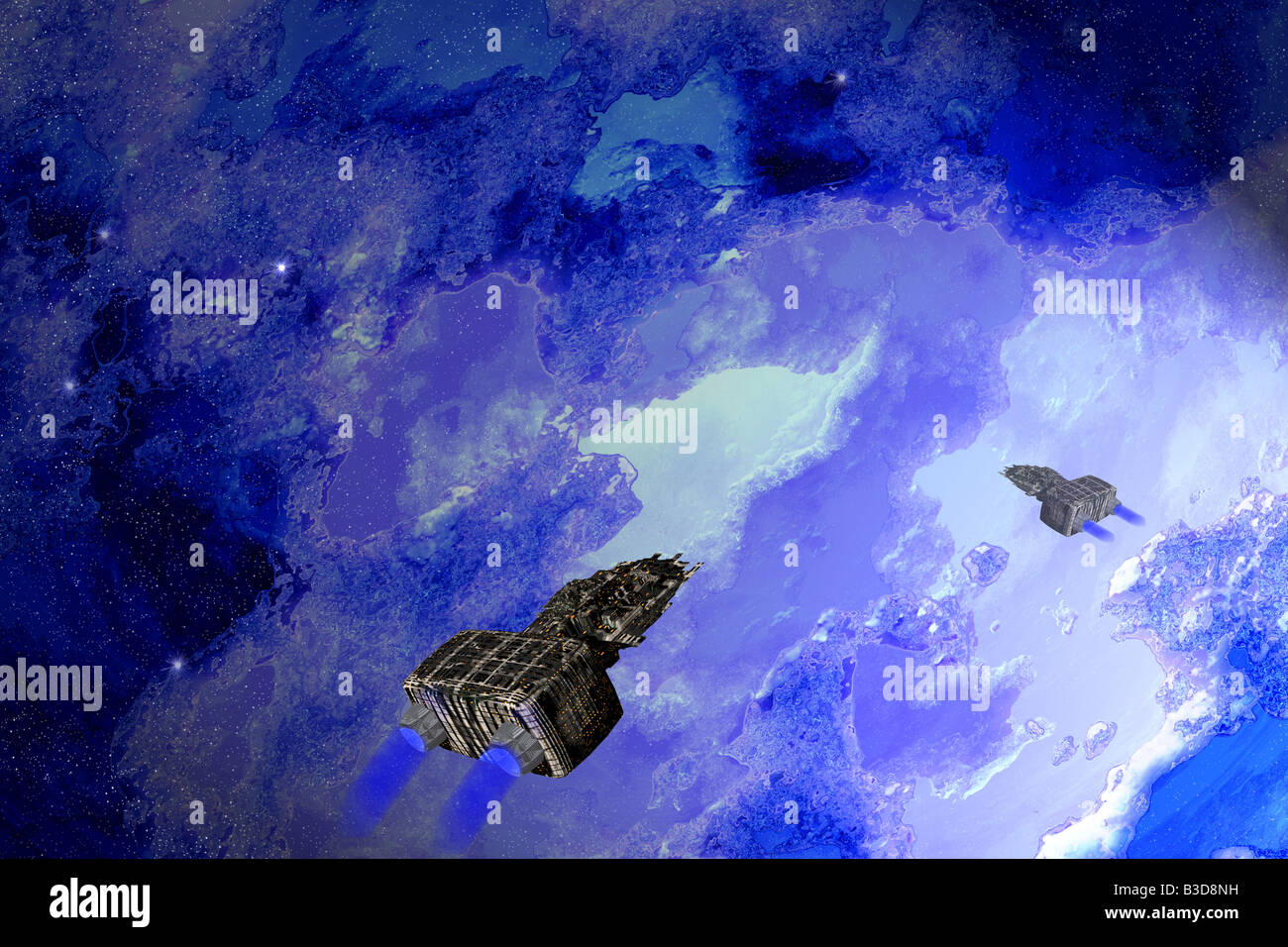 Weltraum-fantasy Stockfoto