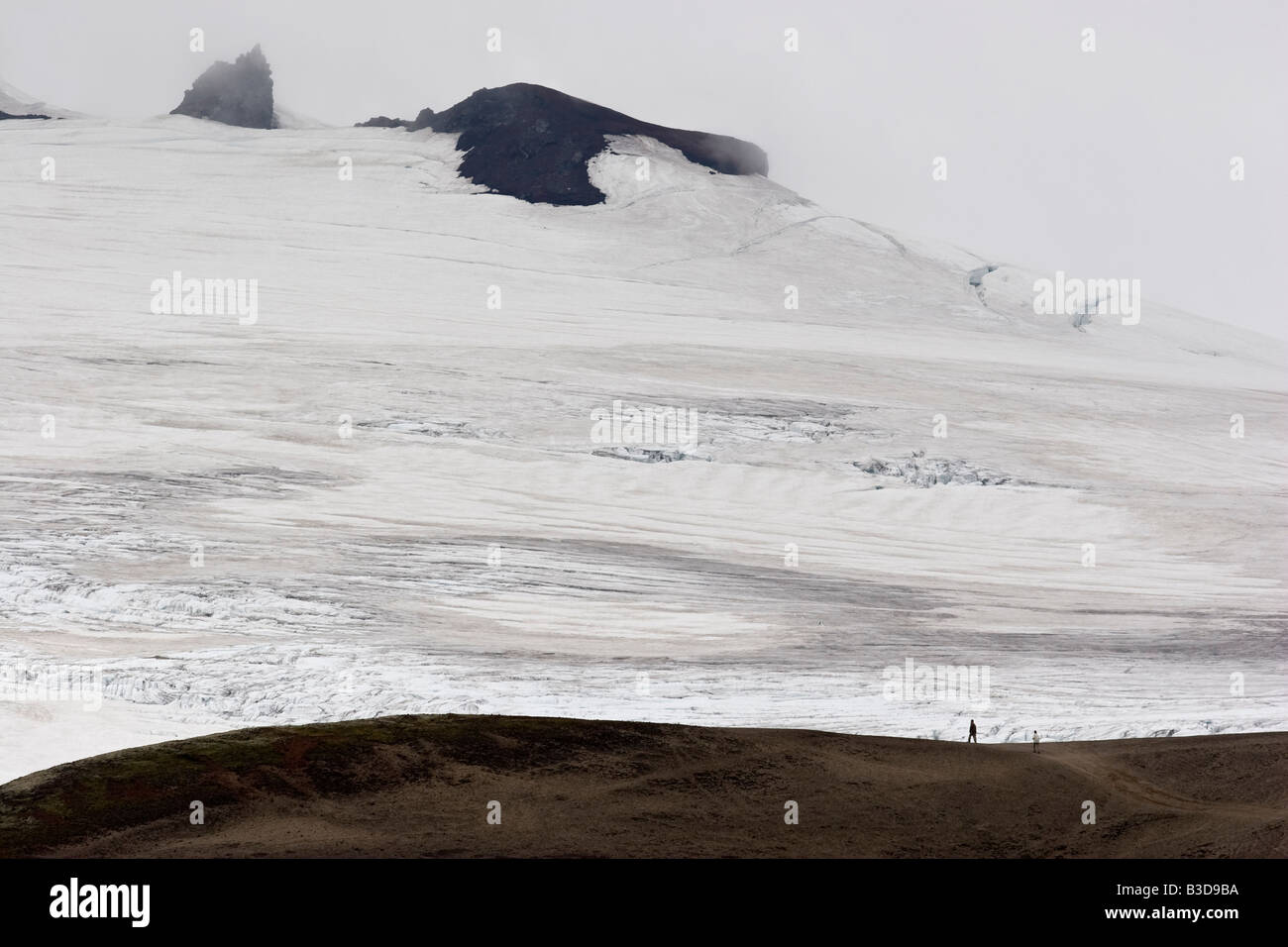 Der Gletscher Snaefellsjökull, Island. Stockfoto