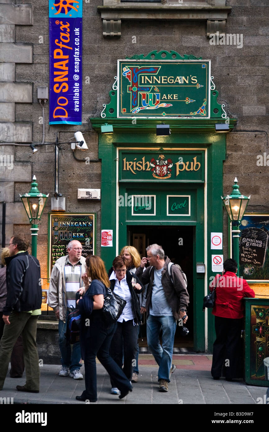Finnegans Wake Irish Thema Pub in Victoria Street, City of Edinburgh