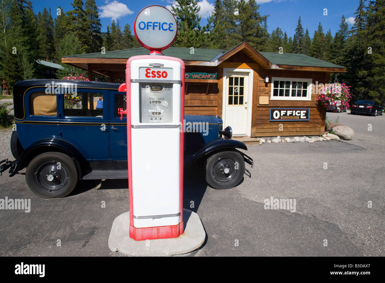 Alte Tankstelle in Alberta, Kanada Stockfoto