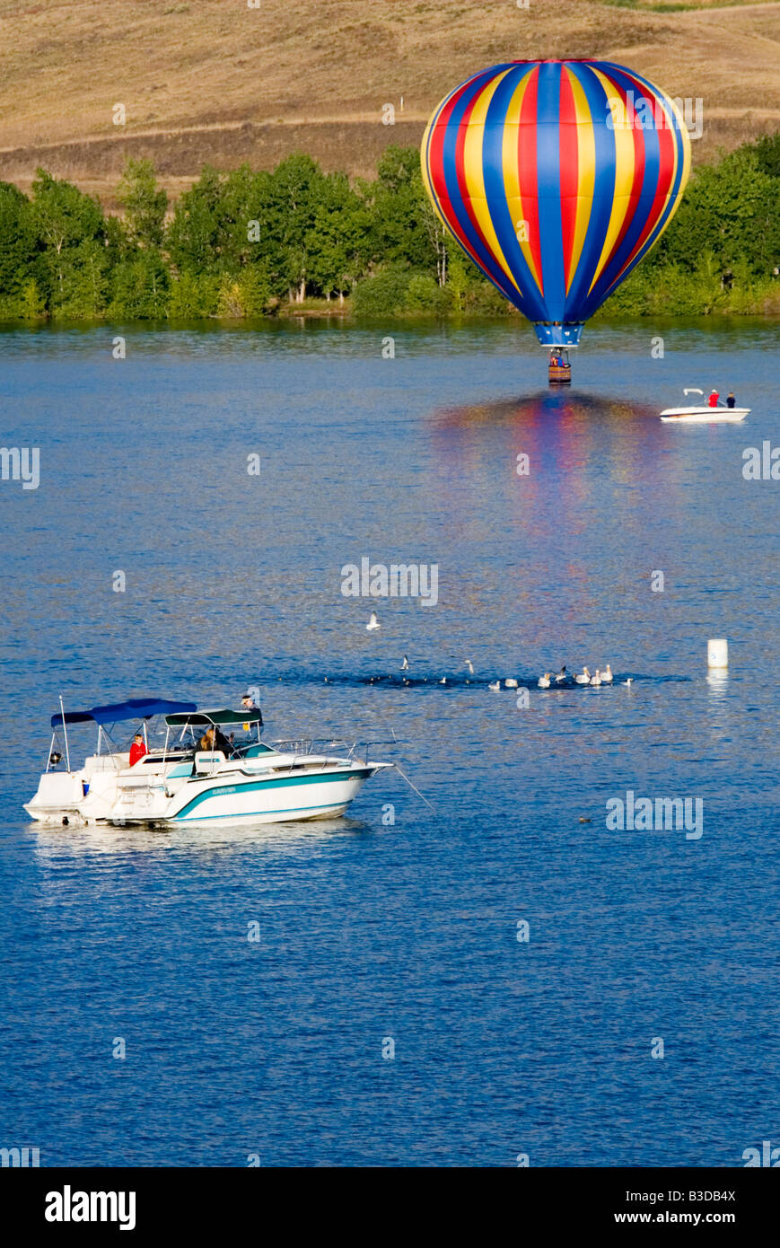 Rocky Mountain-Ballon-Festival 2008 abgehaltenen Chatfield Reservoir in der Nähe von Denver Colorado Stockfoto