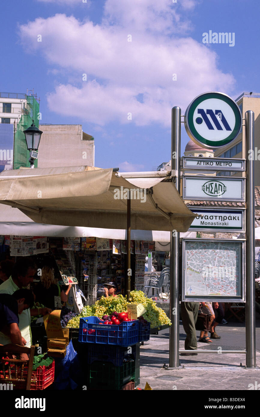 Monastiraki, Athen, Griechenland Stockfoto