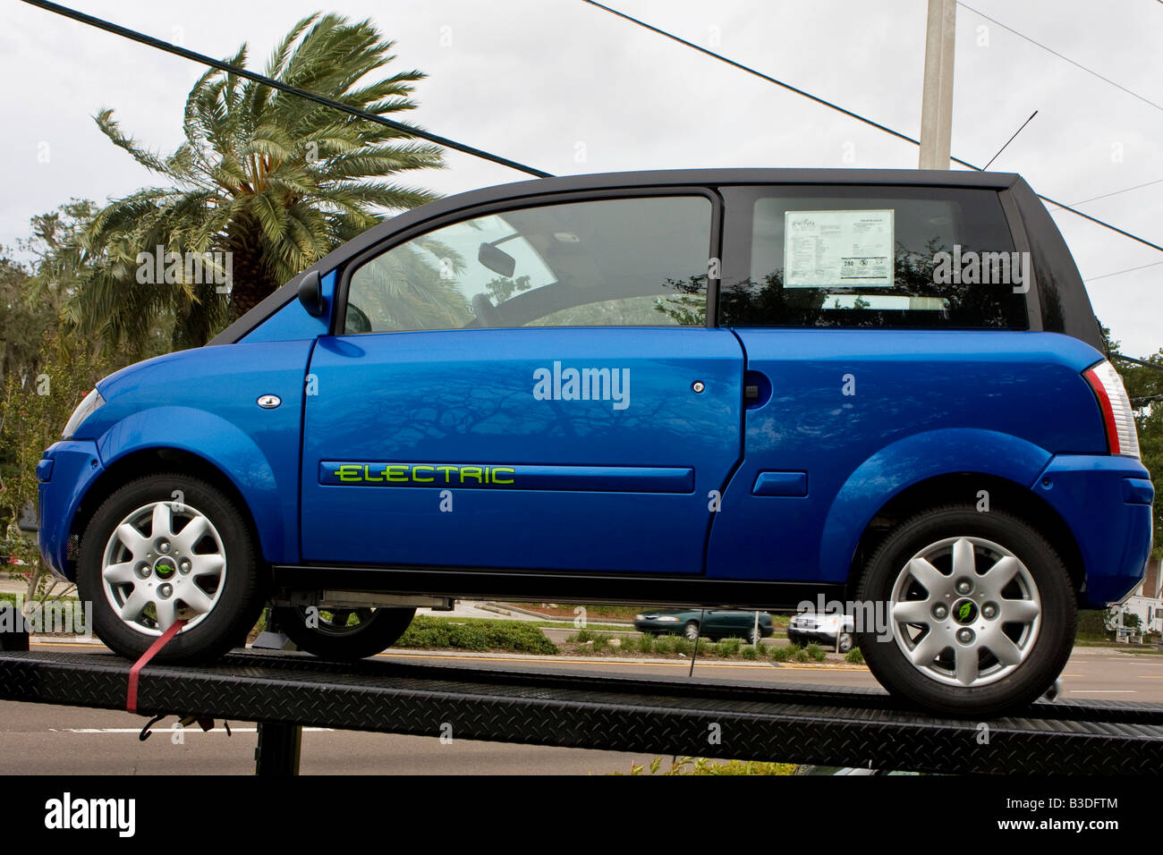 Zero Emission kein Lärm Auto Elektroauto (ZENN) Stockfoto