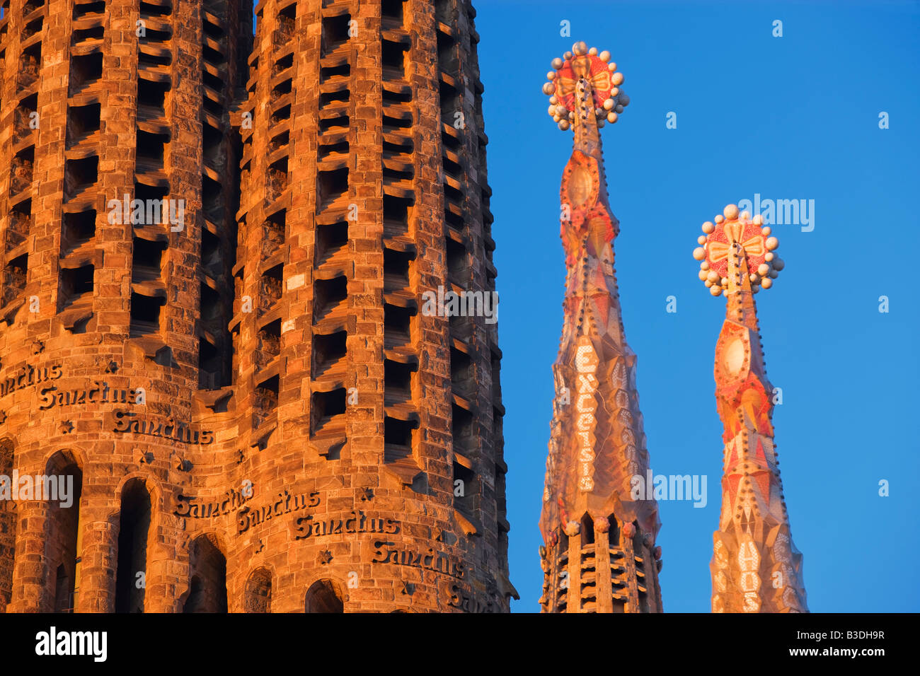 La Sagrada Familia Basilika Barcelona Katalonien Spanien Stockfoto