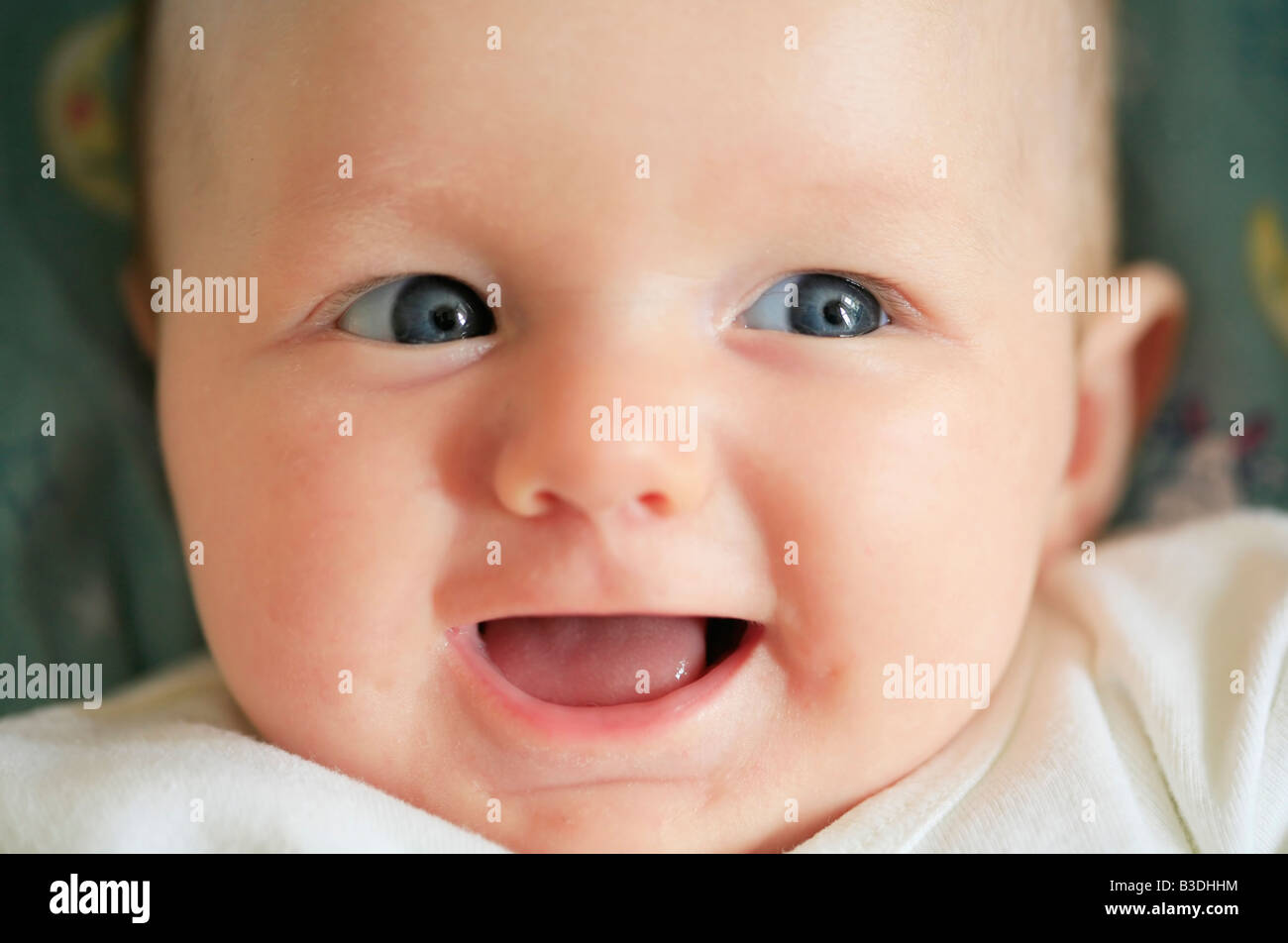 Gesicht der 3 Monate altes baby Stockfoto