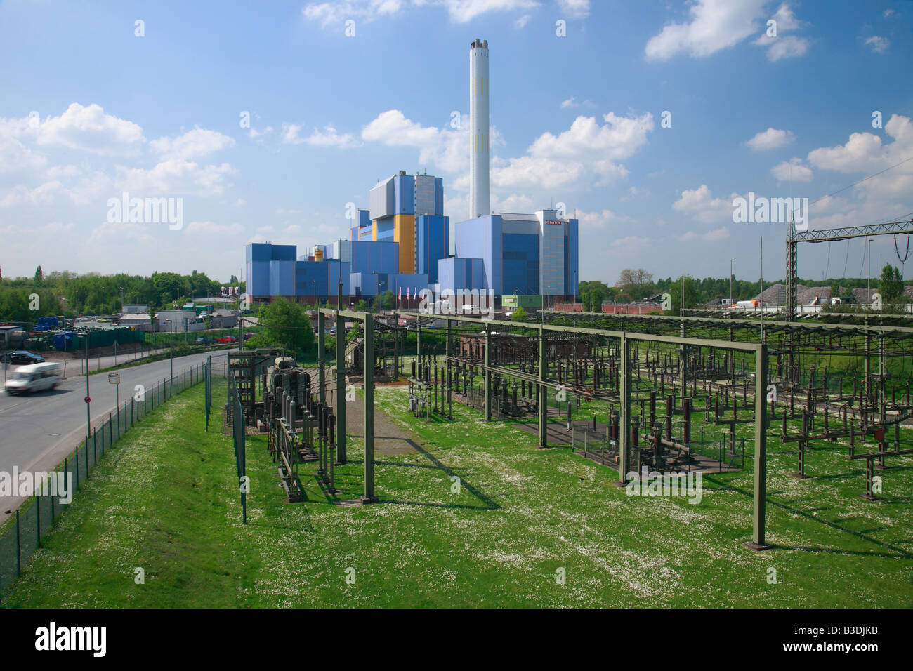 D-Oberhausen, Ruhrgebiet, NRW, Oberhausen-Buschhausen, Abfallentsorgung, Stromerzeugung, Abfall-Verbrennungsanlage Stockfoto
