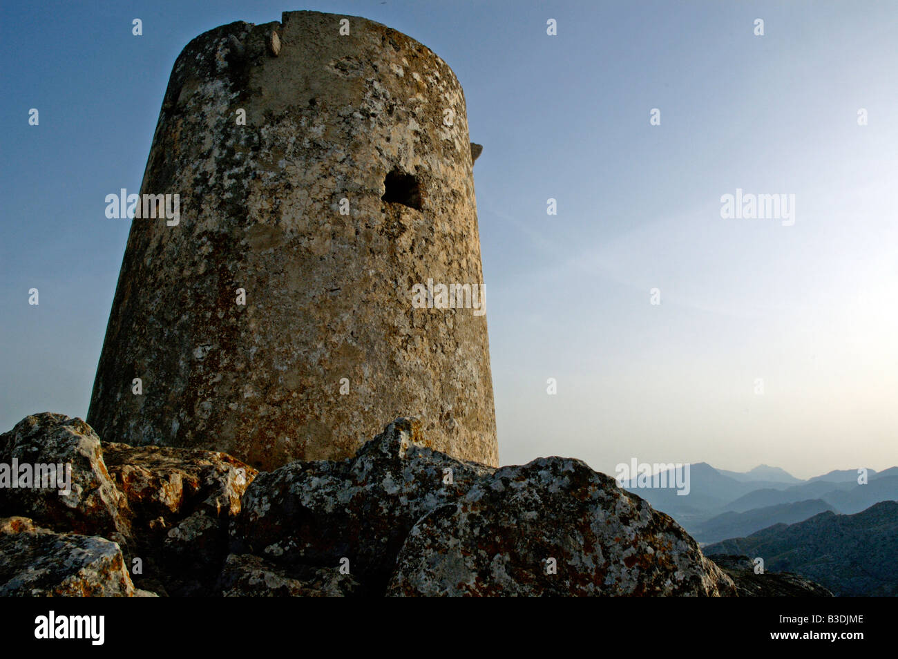 Barbican Atalaya d Albercruix Mallorca Balearen Spanien Stockfoto