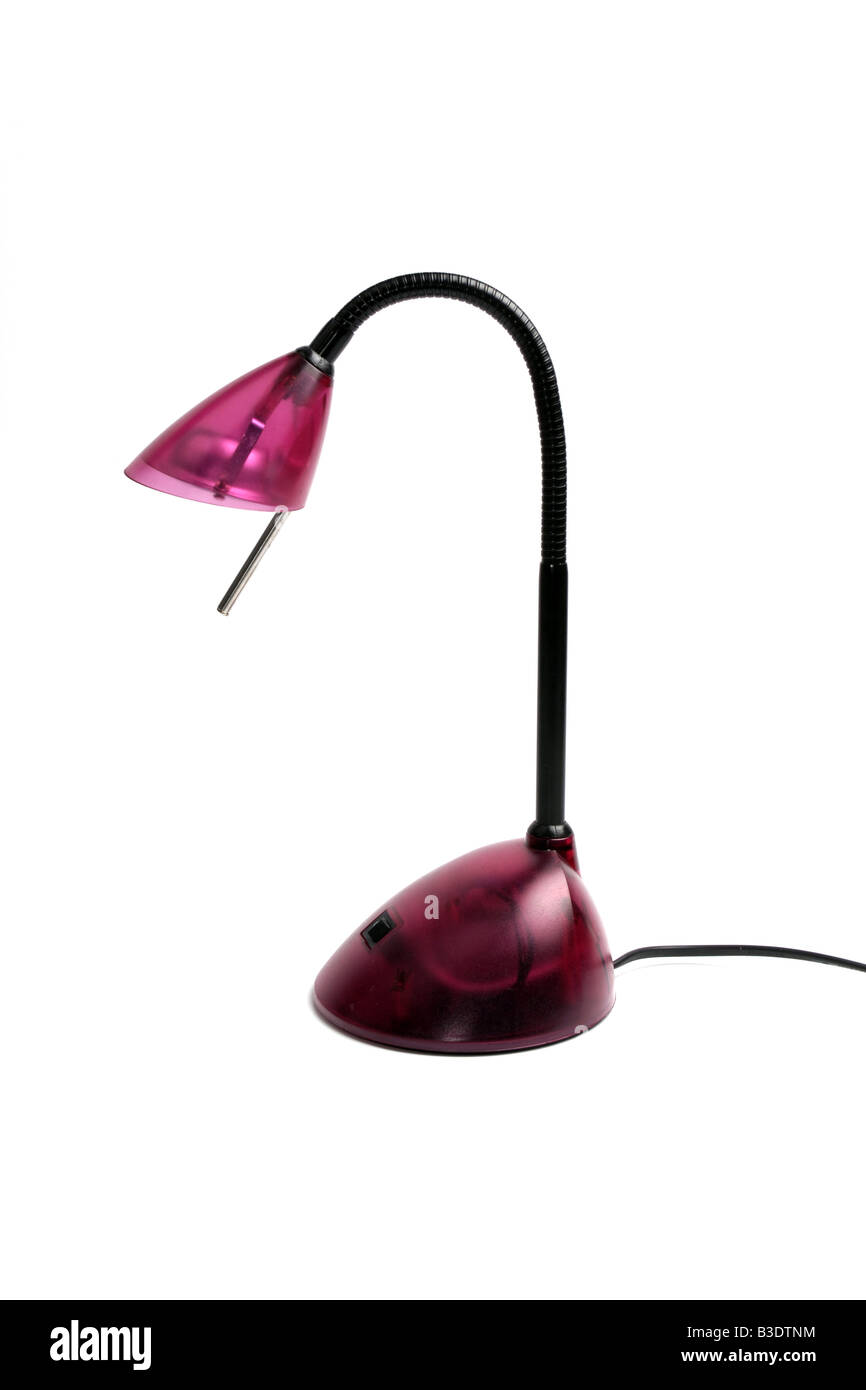 kurvenreich Arm Tischlampe Stockfoto