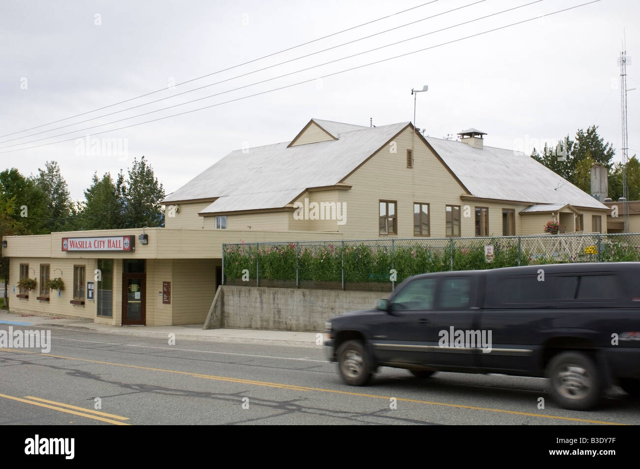 Wasilla Rathaus, Wasilla, Alaska, USA. Wo war Sarah Palin, Bürgermeister 2008 republikanische Kandidat für Vizepräsidenten. Stockfoto