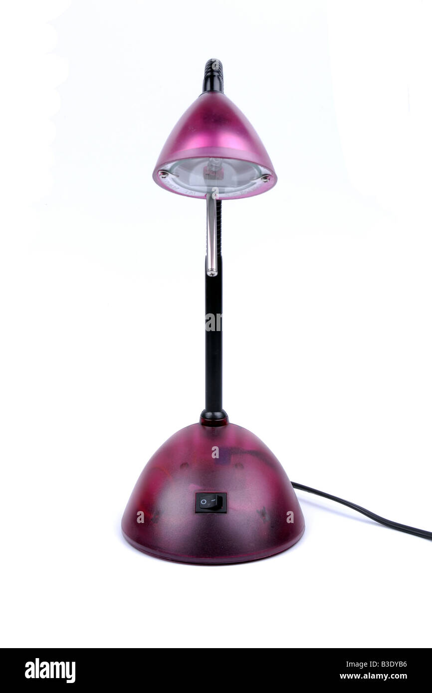 kurvenreich Arm Tischlampe Stockfoto