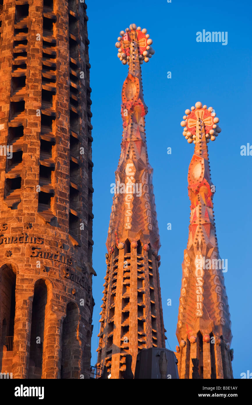 La Sagrada Familia Basilika Barcelona Katalonien Spanien Stockfoto
