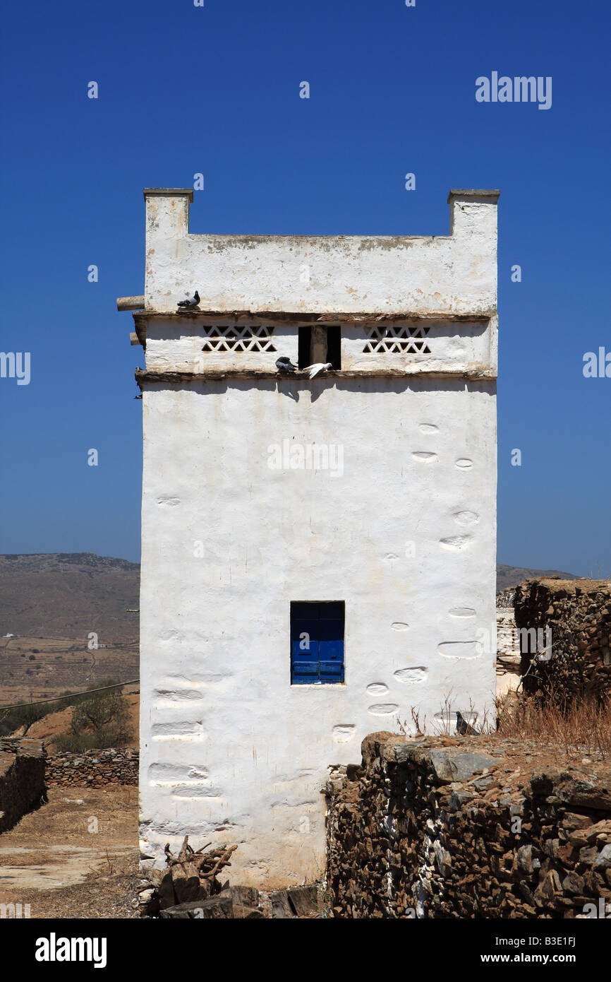 Traditionelle Taubenschlag in Kythnos Insel Cyclades Griechenland Stockfoto