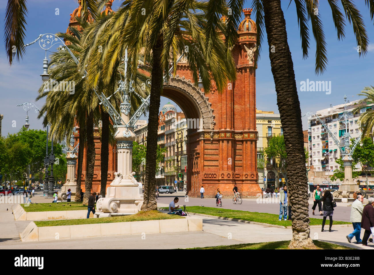 Arco del Triunfo Barcelona Katalonien Spanien Stockfoto