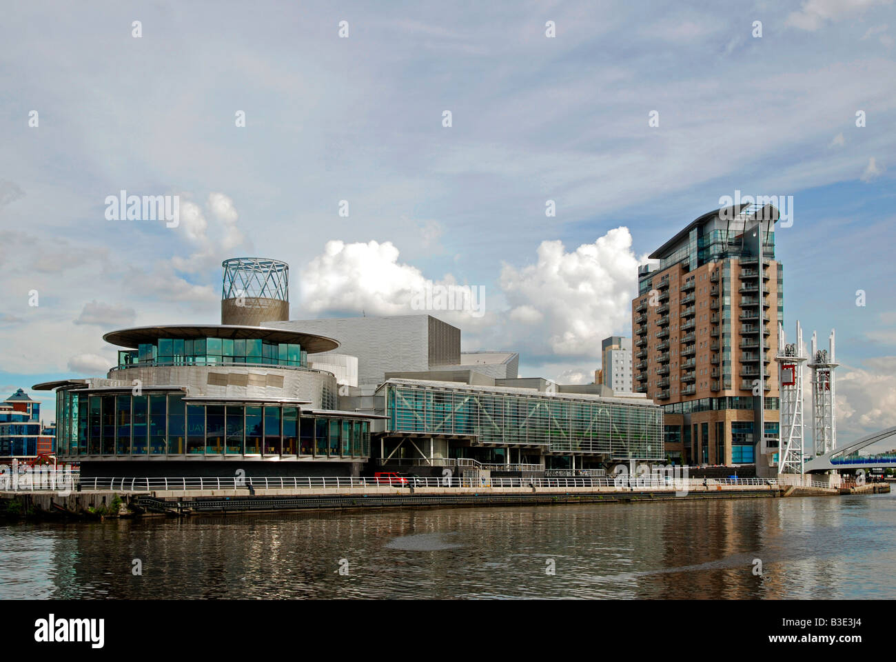 die Lowry-Kunstzentrum in Salford Quays, Manchester, England, uk Stockfoto