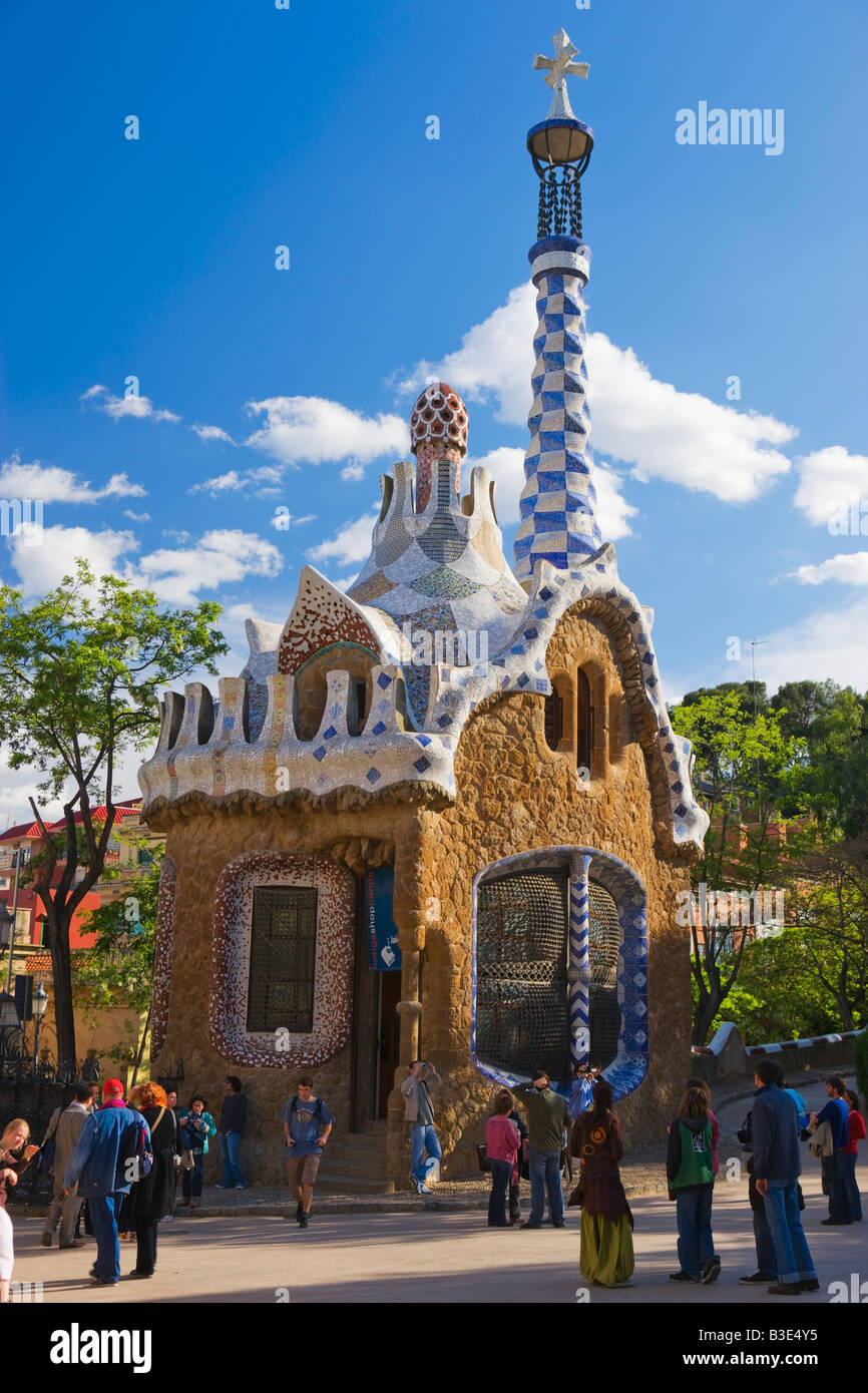 Park Güell Barcelona Katalonien Spanien Stockfoto