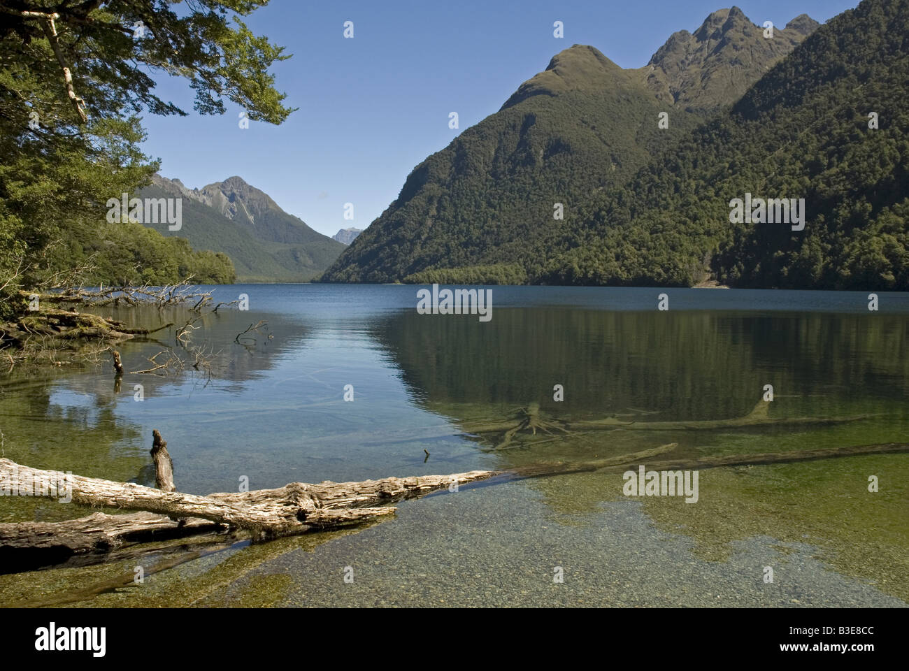 Die malerischen Lake Gunn, Fiordland, Neuseeland Stockfoto