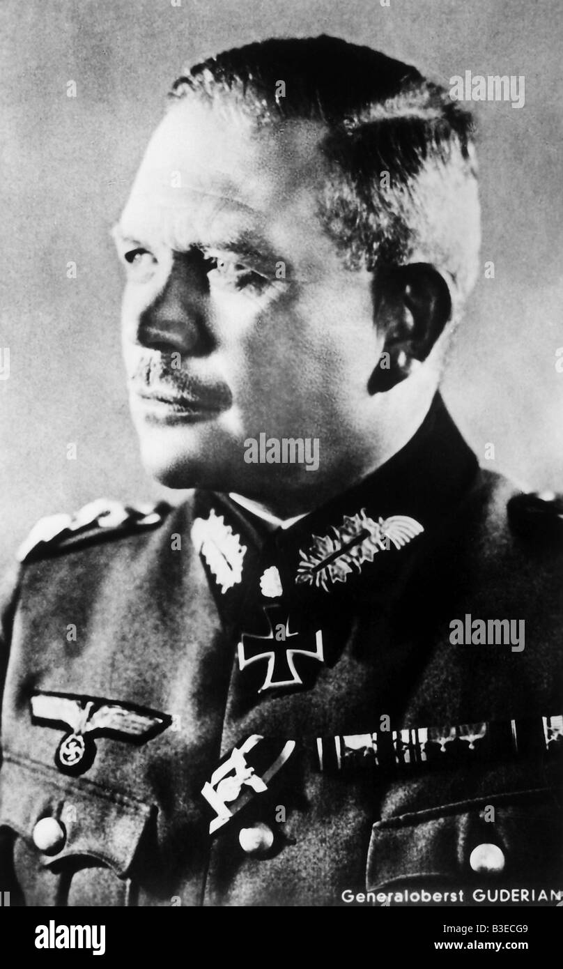 Heinz Guderian / Foto von 1940. Stockfoto
