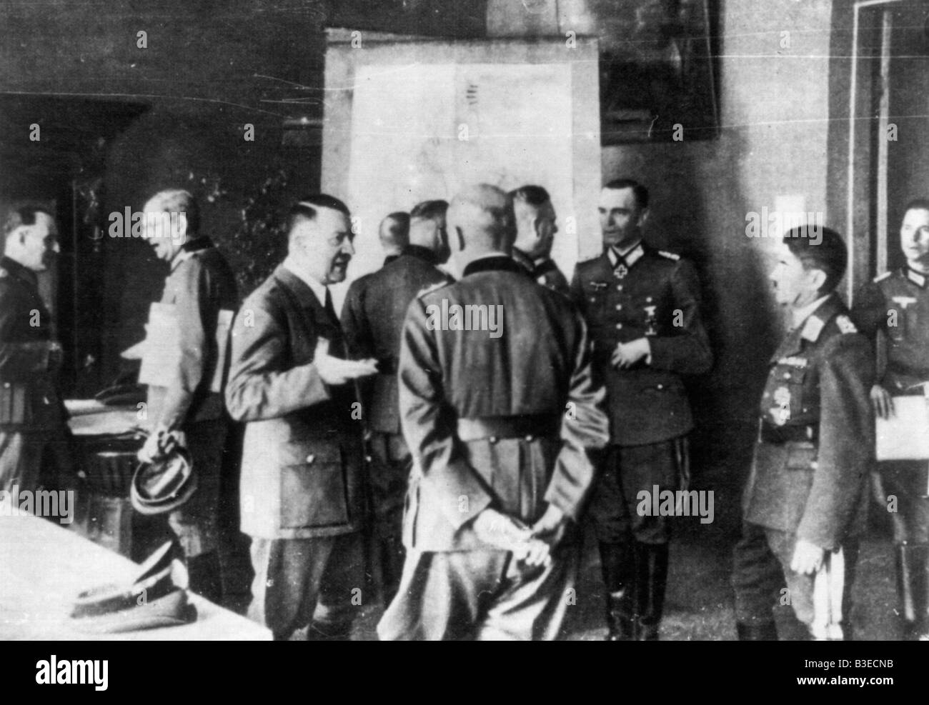 Hitler mit Paulus etc./Foto ca. 42. Stockfoto