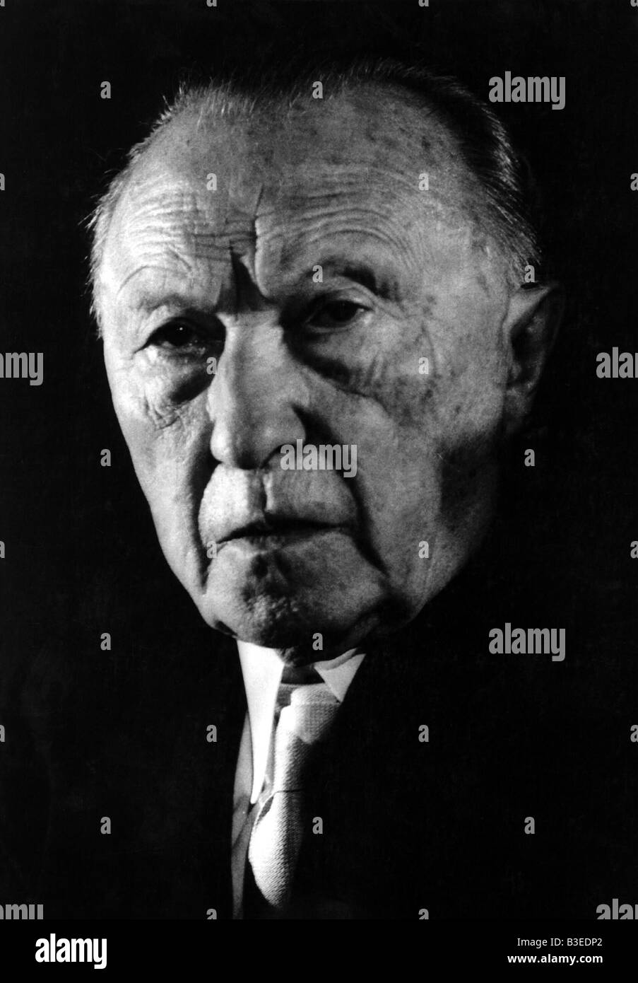 Adenauer, Konrad, 5.1.1876 - 19.4.1967, deutscher Politiker (CDU), Bundeskanzler 15.9.1949 - 16.10.1963, Porträt, Stockfoto