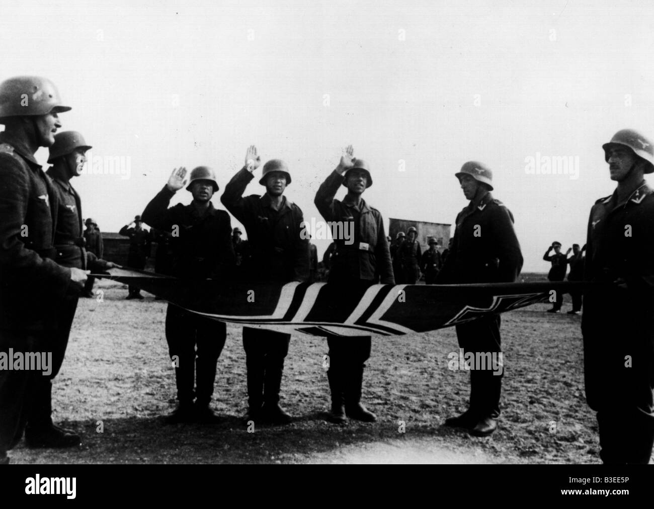 Kaukasische Freiwillige im zweiten Weltkrieg / 1943 Stockfoto