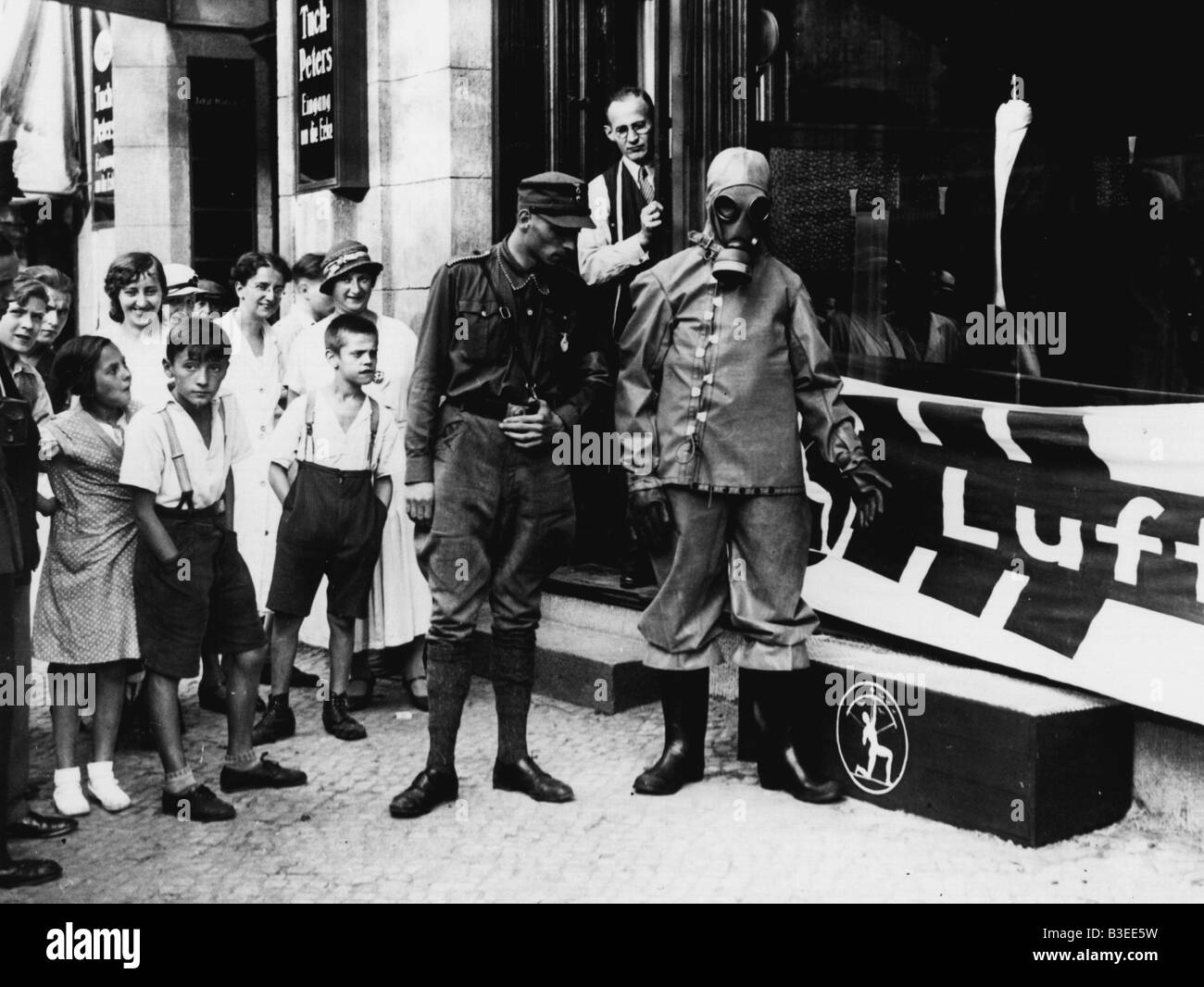 Erste Luftschutzbunker, Berlin / 1933 Stockfoto