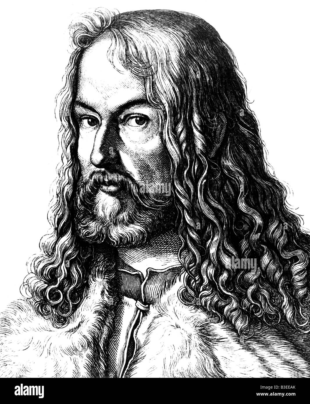 Dürer, Albrecht, 21.5.1471 - 6.4.1528, deutscher Maler, Porträt, Ludwig Bechstein "Zweihundert deutsche Männer in Bildnissen und Lebensbeschreibungen', 1854, Artist's Urheberrecht nicht gelöscht werden Stockfoto