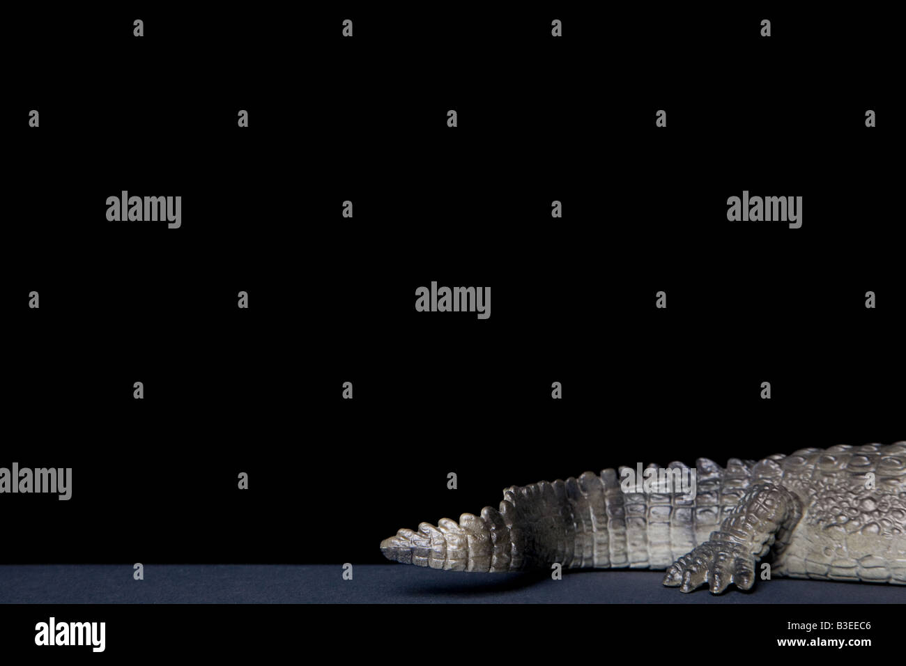 Spielzeug-Krokodile-tail Stockfoto
