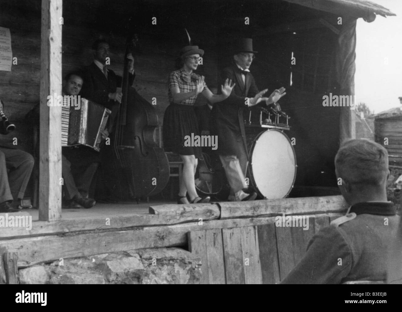 Deutsches Theater an der E.Front / WWII Stockfoto