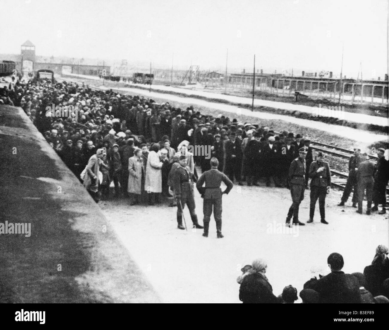 Auswahl der Juden / Auschwitz / 1944 Stockfoto