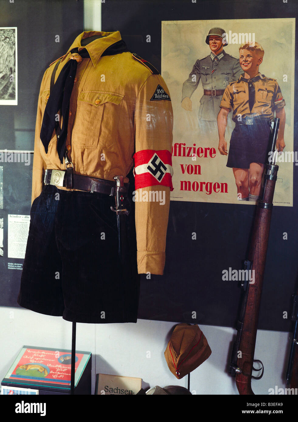 Uniform der Hitler-Jugend. Stockfoto