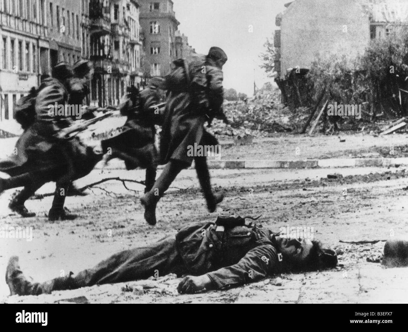Sowjetische Truppen / Berlin / 1945 Stockfoto