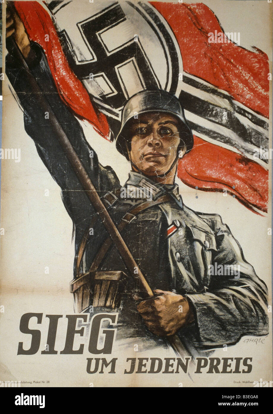 Zweiten Weltkrieg/Deutschland/Propaganda. Stockfoto