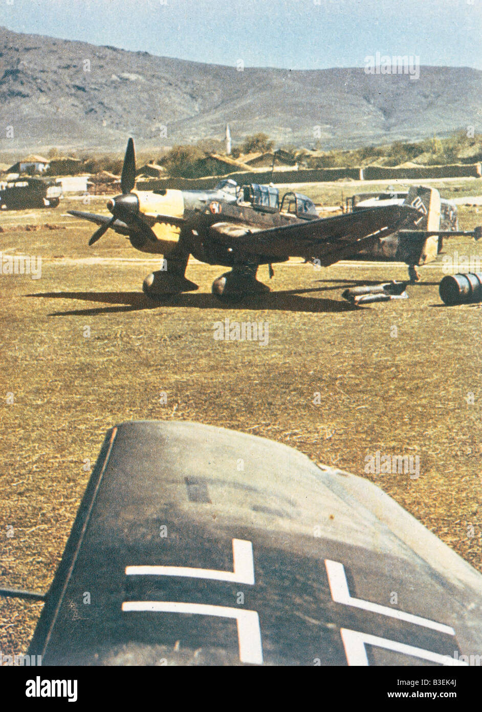 Stukas in Griechenland/1941/Foto. Stockfoto