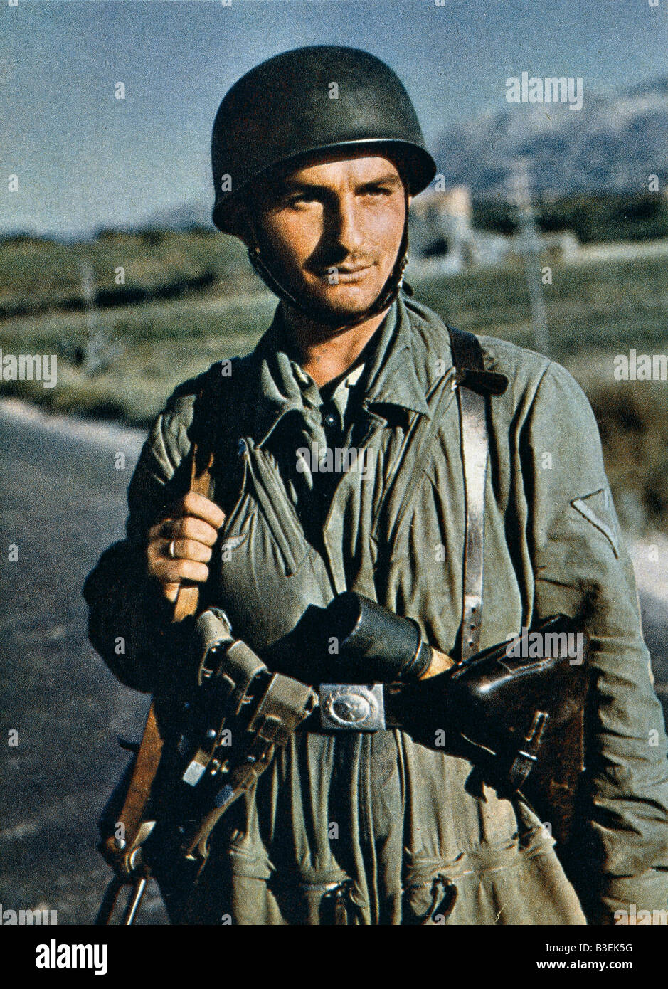 Parachuters am Crete/Foto/1941. Stockfoto